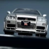 Inno64 Nissan Skyline GT-R (R34) V-Spec II Silver 1/64 Diecast Model Araç