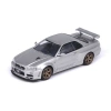 Inno64 Nissan Skyline Silver 200 GT-R (R34) V-Spec II Diecast Model Araba