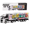 Mini GT 1:64 Mercedes Benz Actros W740 Ft Container LBWK Kuma Graffiti
