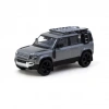 Tarmac Works 1/64 Land Rover Defender 110 Grey Metallic