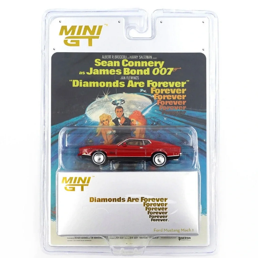 Mini GT 1/64 Ford Mustang Mach 1 Diamonds Are Forever / English - Blister Paket