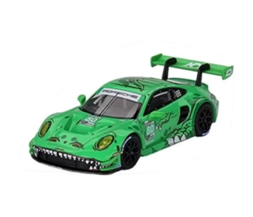 MİNİ GT 1/64 PORSCHE 911 GT3 R #80 GTD AO RACİNG 2023 IMSA SEBRİNG 12 HRS MGT00713