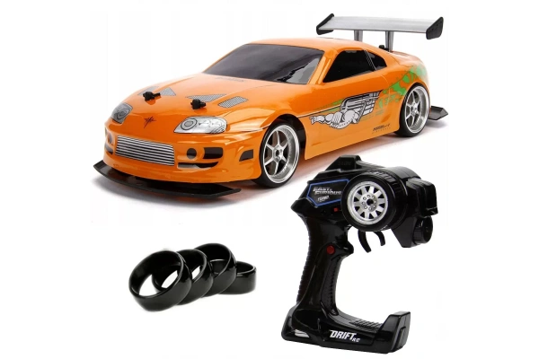 1:10 Fast & Furious 1995 Kumandalı Brians Toyota Supra Drift Turbo Araba
