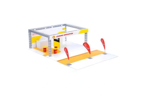 Inno64  Diorama Shell Exhibition Kiosk 1/64 Diecast Model Araç