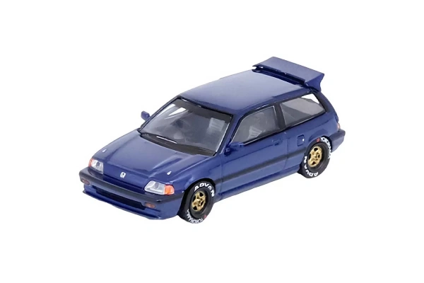 Inno64  Honda Civic Si E-At Dark Blue 1/64 Diecast Model Araç