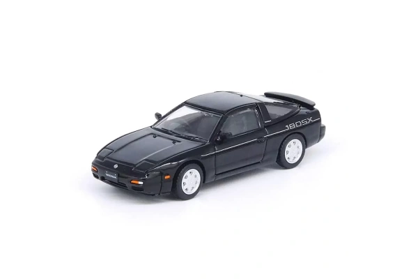 Inno64 Nissan 180SX Black 1/64 Diecast Model Araba