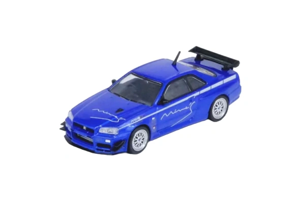 Inno64 Nissan Skyline GT-R (R34) V-Spec Tuned by Mines 1/64 Diecast Model Araç
