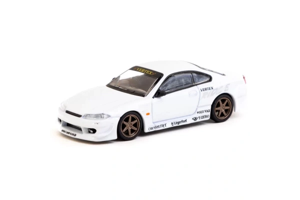 Tarmac Works Vertex Nissan Silvia S15 Whi̇te 1/64 Diecast Model Araç