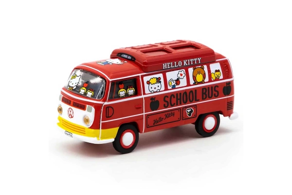 Tarmac Works 1:64 X Schuco Volkswagen Type 2 Hello Kitty Capsule School