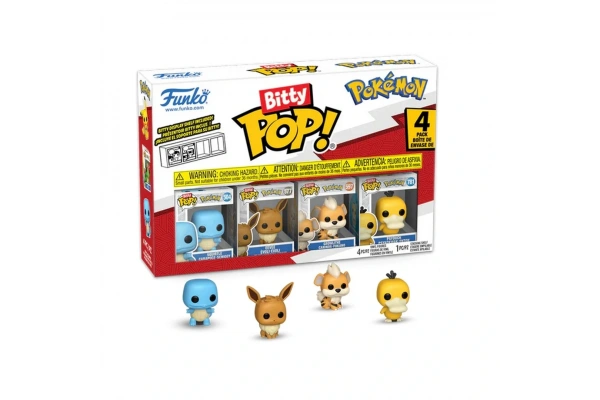 Funko Bitty POP: Pokemon- Squirtle 4lü Paket