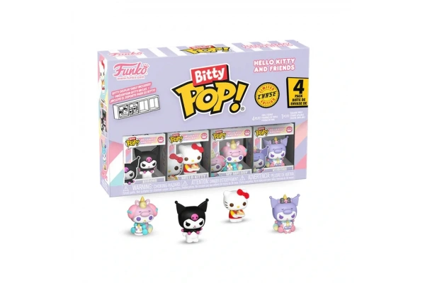 Funko Bitty POP: Sanrio- Kuromi 4lü Paket Chase