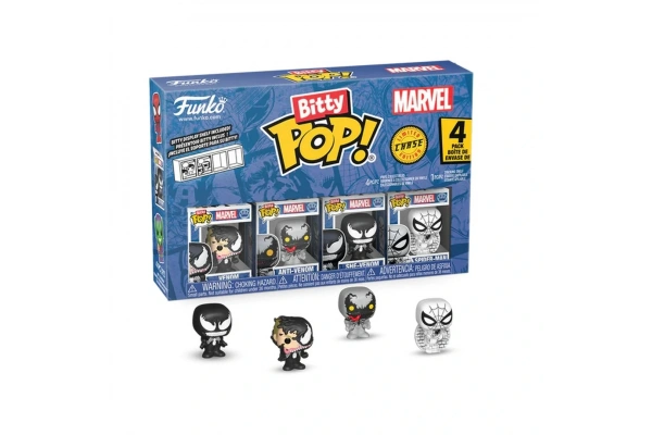 Funko Bitty POP: Spider Man - Venom 4lü Paket Chase