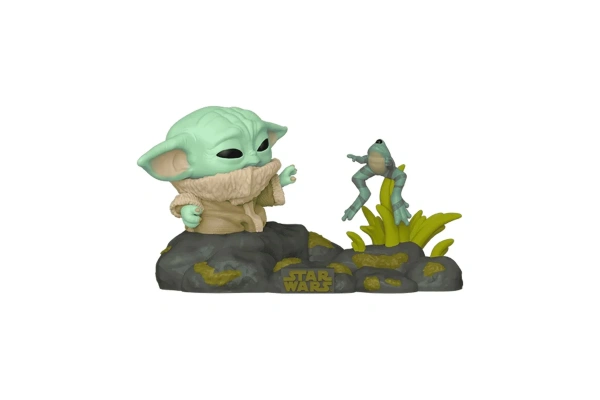 Funko POP Deluxe The Mandalorian Din Grogu w/Frog