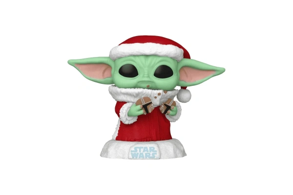 Funko POP Star Wars Holiday Grogu with Christmas Cookie