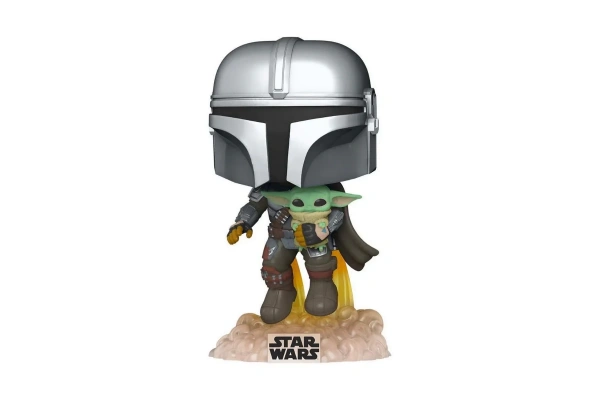 Funko POP! Star Wars The Mandalorian Mando Flying With Jet 50959