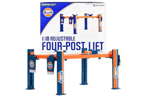 Greenlight 1:18 Gulf Adjustable Four Post Lifts Series 13655
