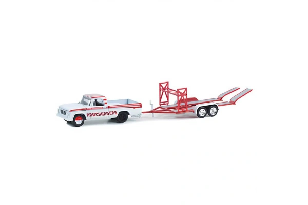 Greenlight 1:64 1964 Dodge D-100 with Tandem Trailer