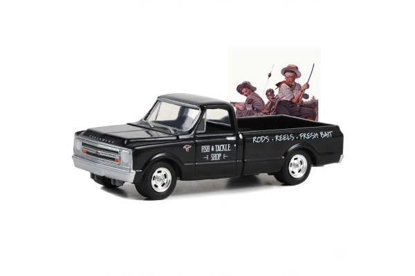 Greenlight 1/64 1968 Chevrolet C10 Pickup Black
