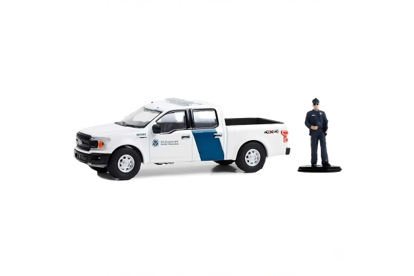 Greenlight 1/64 2018 Ford F-150 XLT with Customs Officer
