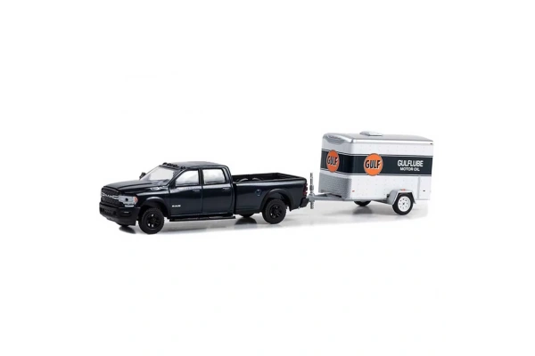 Greenlight 1/64 2023 Ram 2500 With Small Cargo Trailer