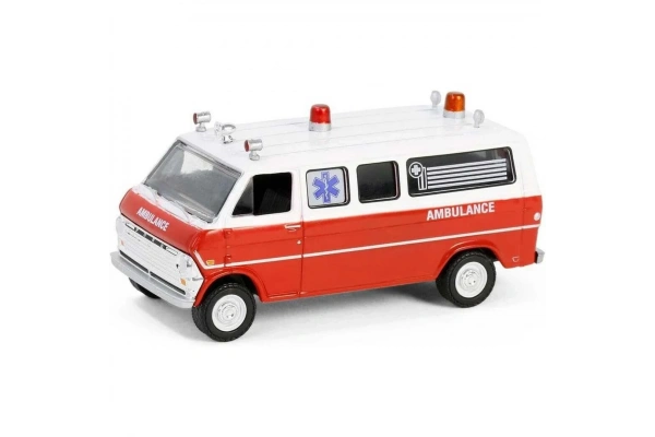 Greenlight 1/64 Hollywood Series 42- 1970 Ford Club Wagon Ambulance - Airplane!