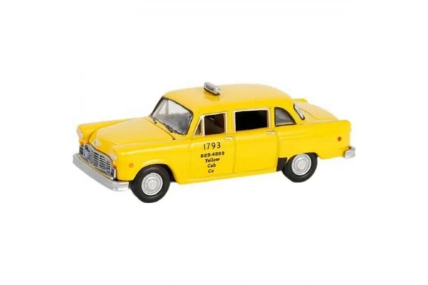 Greenlight 1/64 Hollywood Series 42- Ferris Buellers Day Off - 1980 Checker Taxicab Yellow Cab