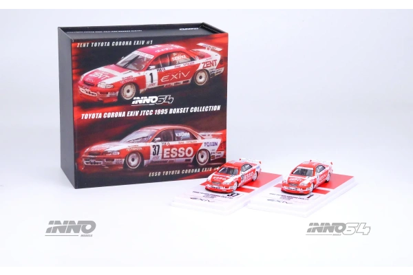Inno64 1/64 Toyota Corona Exiv Zent Jtcc 1995 Masanori Sekiya & Esso Jtcc 1995 Michael Krumm Boxset Collection