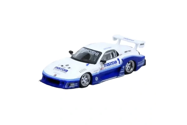 Inno64 Mazda RX7 FD3S Liberty Walk Super Silhouette Hong Kong Toy Car Salon 2024 1/64 Diecast Model Araba