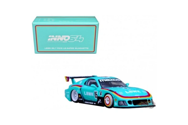 Inno64 Mazda RX7 Liberty Walk Super Silhoutte 1/64 Diecast Model Araba