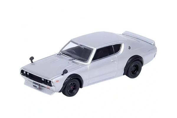 Inno64 Nissan Skyline Silver 200 GT-R (R34) V-Spec II Diecast Model Araba