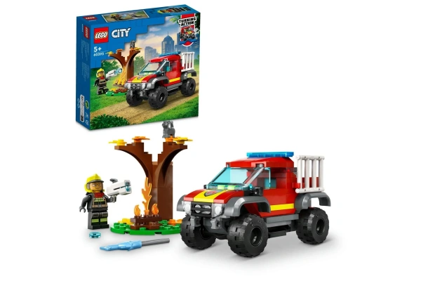 LEGO City 4x4 İtfaiye Kamyonu Kurtarma Operasyonu 60393
