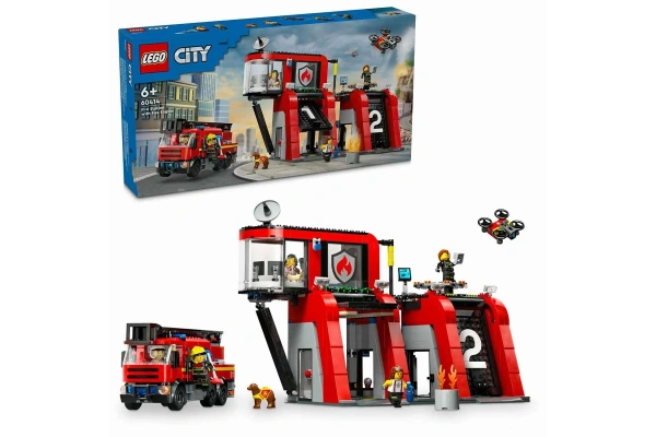 LEGO City İtfaiye Kamyonlu İtfaiye Merkezi 60414