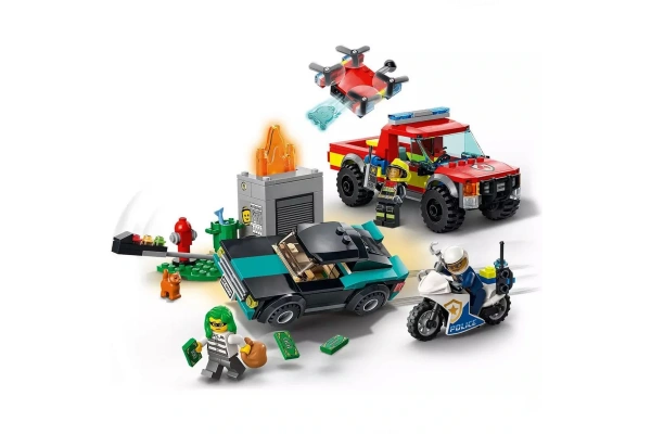 LEGO City İtfaiye Kurtarma Operasyonu ve Polis Takibi 60319