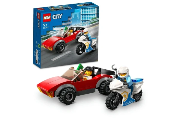 LEGO City Polis Motosikleti Araba Takibi 60392