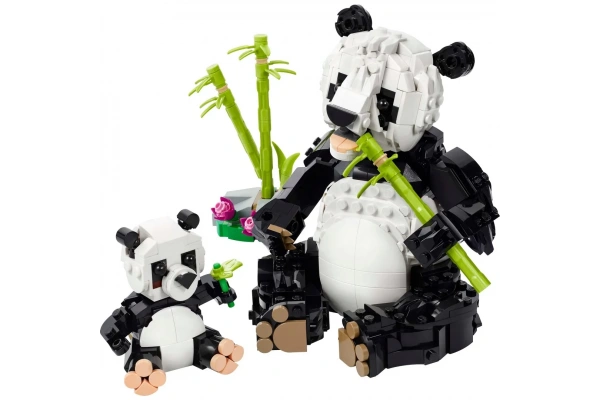 LEGO Creator 3ü 1 Arada Vahşi Hayvanlar: Panda Ailesi Oyun Seti 31165