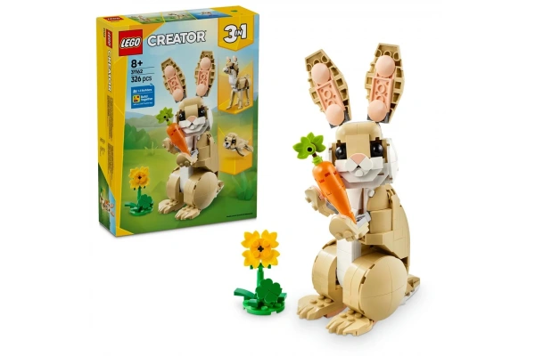 LEGO Creator 3’ü 1 Arada Sevimli Tavşan Oyun Seti 31162