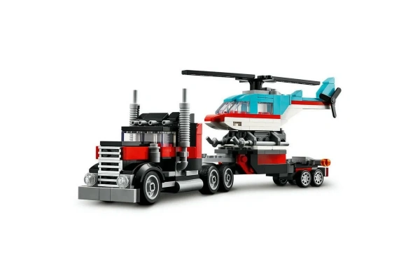 LEGO Flatbed Truck with Helikopter