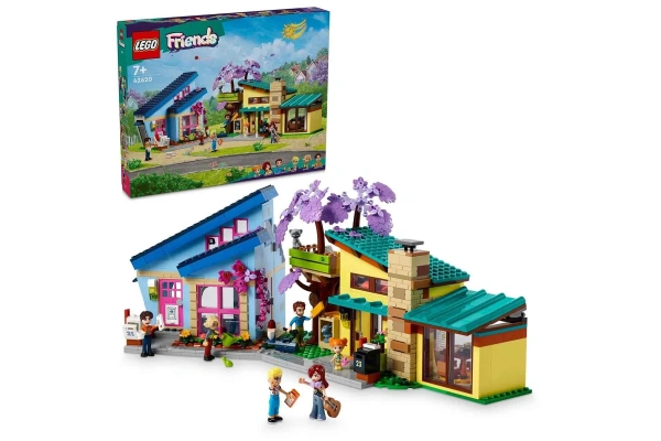 LEGO Friends Olly ve Paisleynin Aile Evleri 42620
