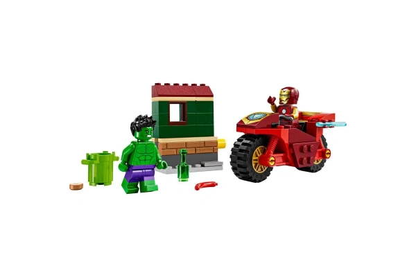 LEGO Marvel Motosikletli Iron Man ve Hulk 76287