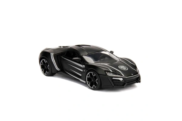 Marvel Avengers 1:24 Lykan Hypersport Model Araba ve Black Panther Figür