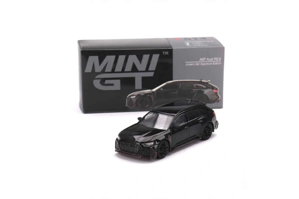 Mini GT 1:64 ABT Audi RS 6 Johann Abt Signature Edition Black