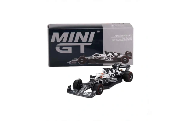 Mini GT 1:64 AlphaTauri AT03 #22 Yuki Tsunoda 2022 Abu Dhabi Grand Prix