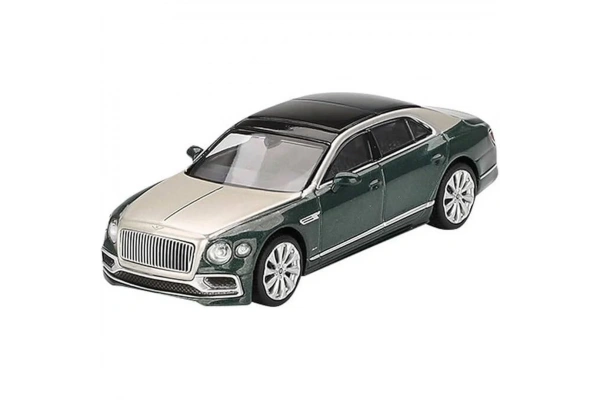 Mini GT 1/64 Bentley Flying Spur White Sand Verdant - Blister Paket
