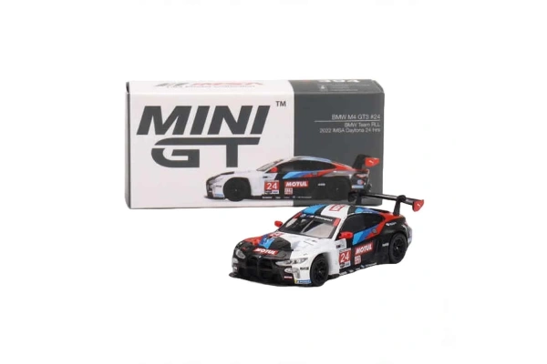 Mini GT 1:64 BMW M4 GT3 #24 BMW Team RLL 2022 IMSA Daytona 24 Hrs