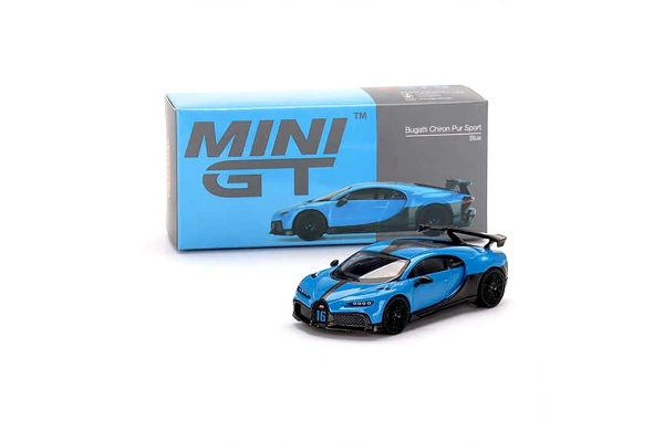 Mini GT 1:64 Bugatti Chiron Pur Sport Blue