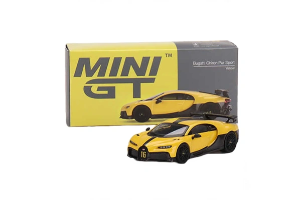 Mini GT 1:64 Bugatti Chiron Pur Sport Yellow