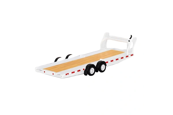 Mini GT 1/64 Car Hauler Trailer White MGTAC21