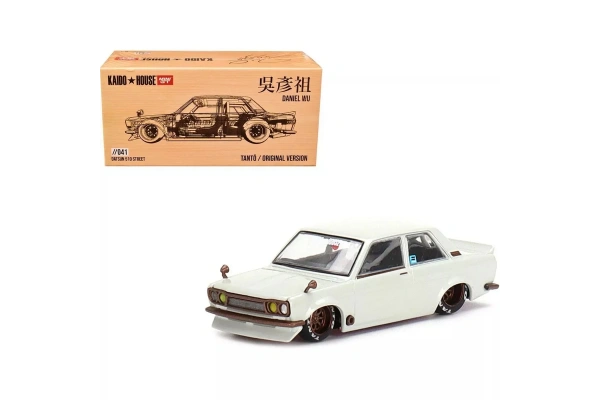 Mini GT 1:64 Datsun 510 Street Tanto V1 Daniel Wu White