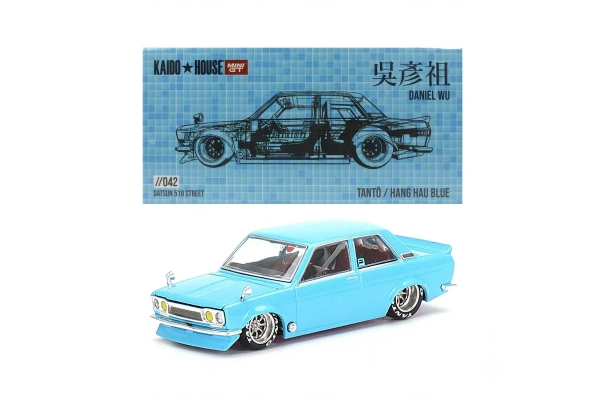 Mini GT 1:64 Datsun 510 Street Tanto V2 Blue