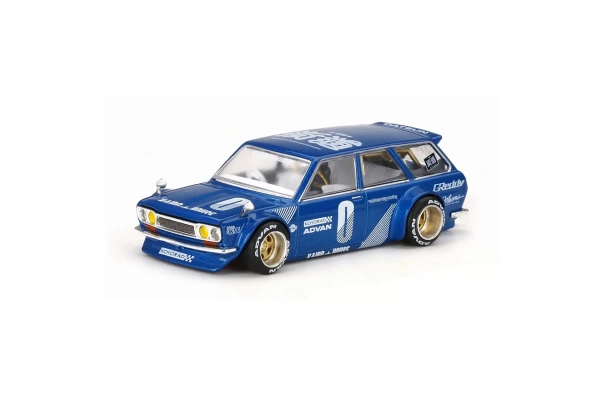 Mini GT 1:64 Datsun Kaido 510 Wagon Blue